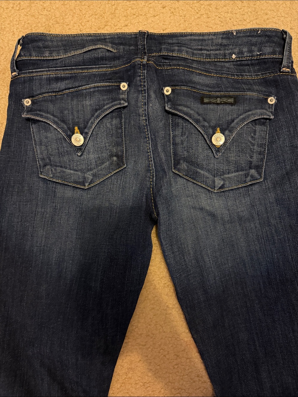Hudson Jeans Dark Blue Distressed Boyfriend Jeans - Picture 4 of 4
